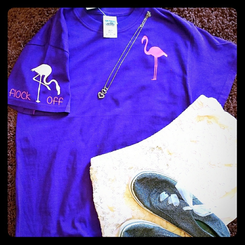 Flamingo flock off t nwt